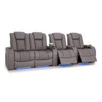 Diamante Italian Leather Zero Gravity Home Theater Seating
