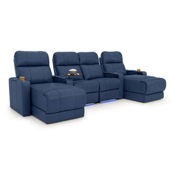 Monterey Chaise CoolZeroᵀᴹ Italian Leather Home Theater Seating
