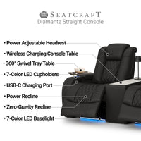 Seatcraft Diamante CoolZeroᵀᴹ Table Console Home Theater Seating
