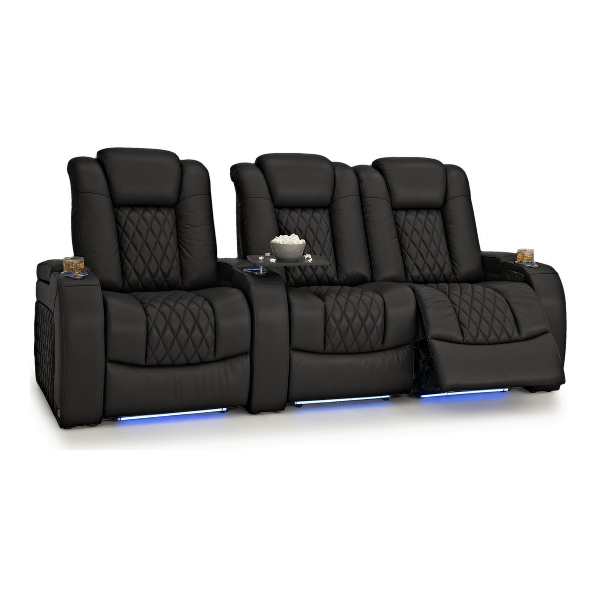 Diamante Italian Leather Zero Gravity Home Theater Seating