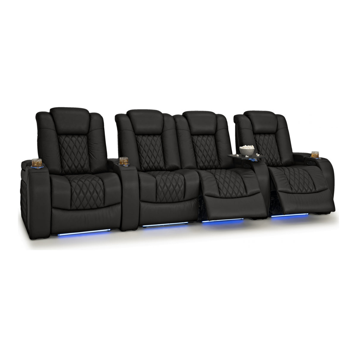 Diamante Italian Leather Zero Gravity Home Theater Seating