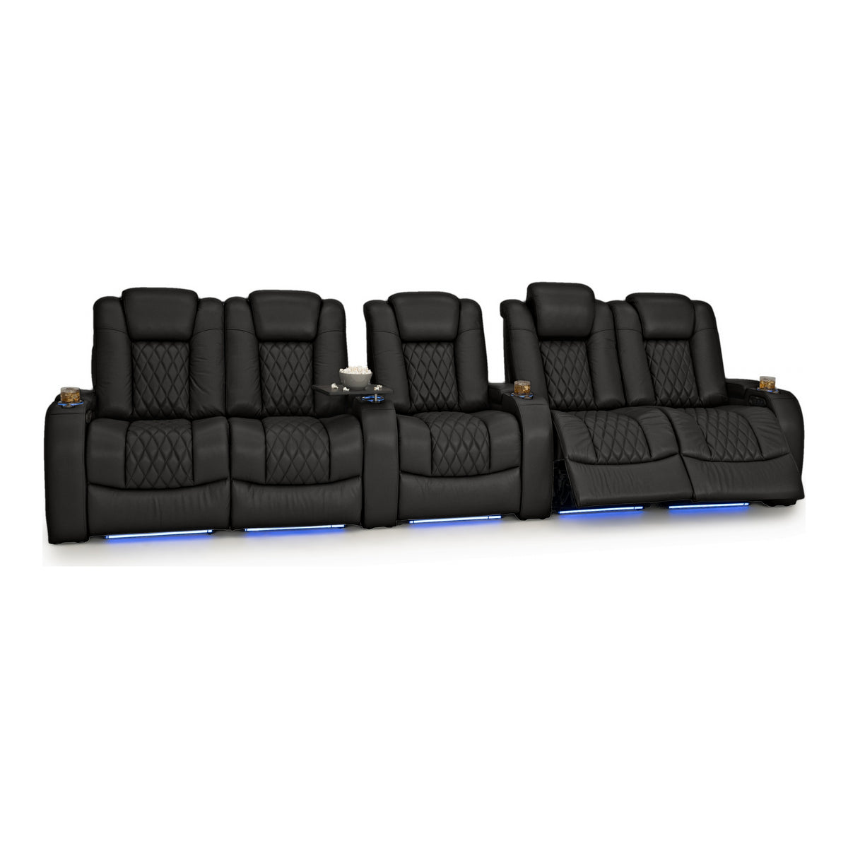 Diamante Italian Leather Zero Gravity Home Theater Seating