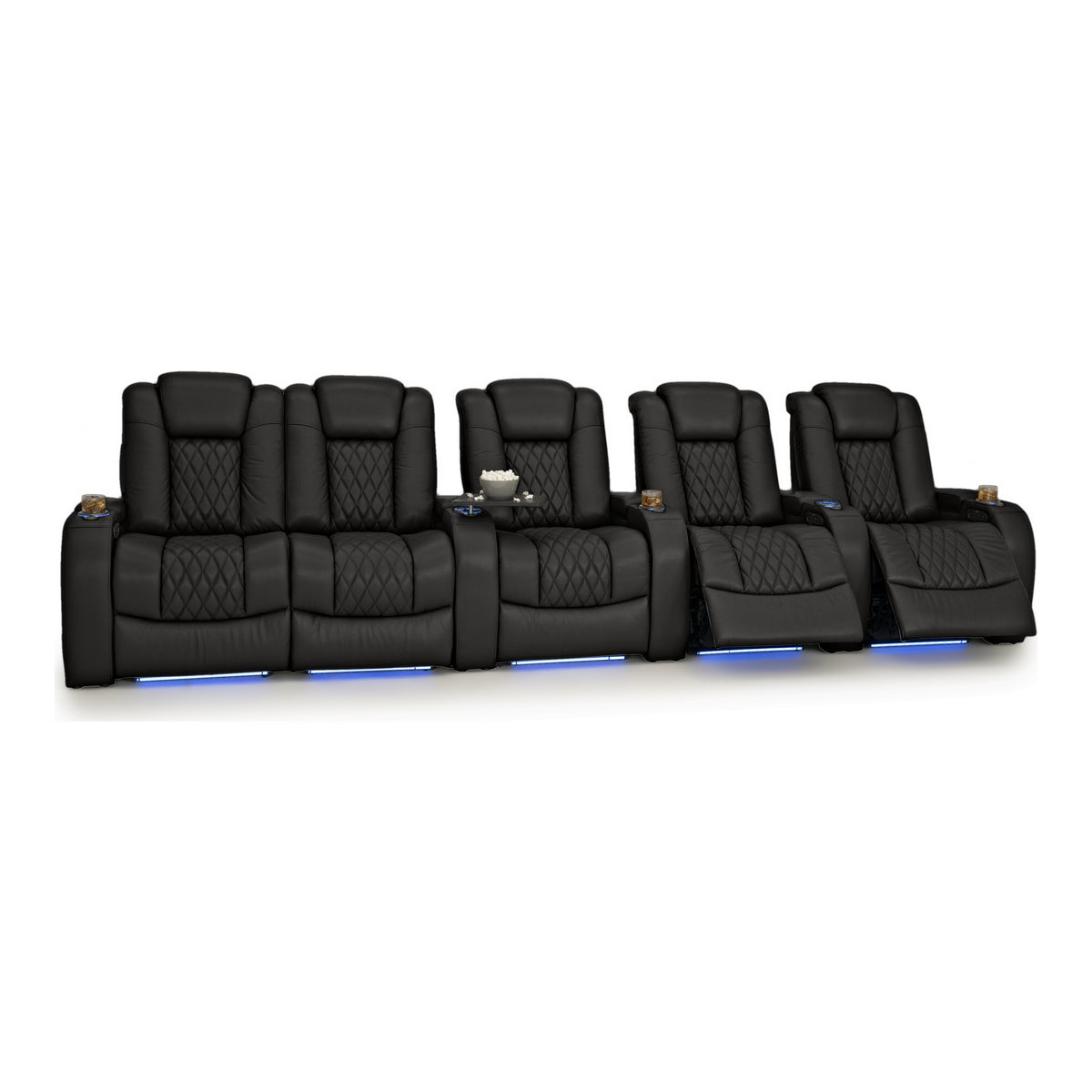Diamante Italian Leather Zero Gravity Home Theater Seating