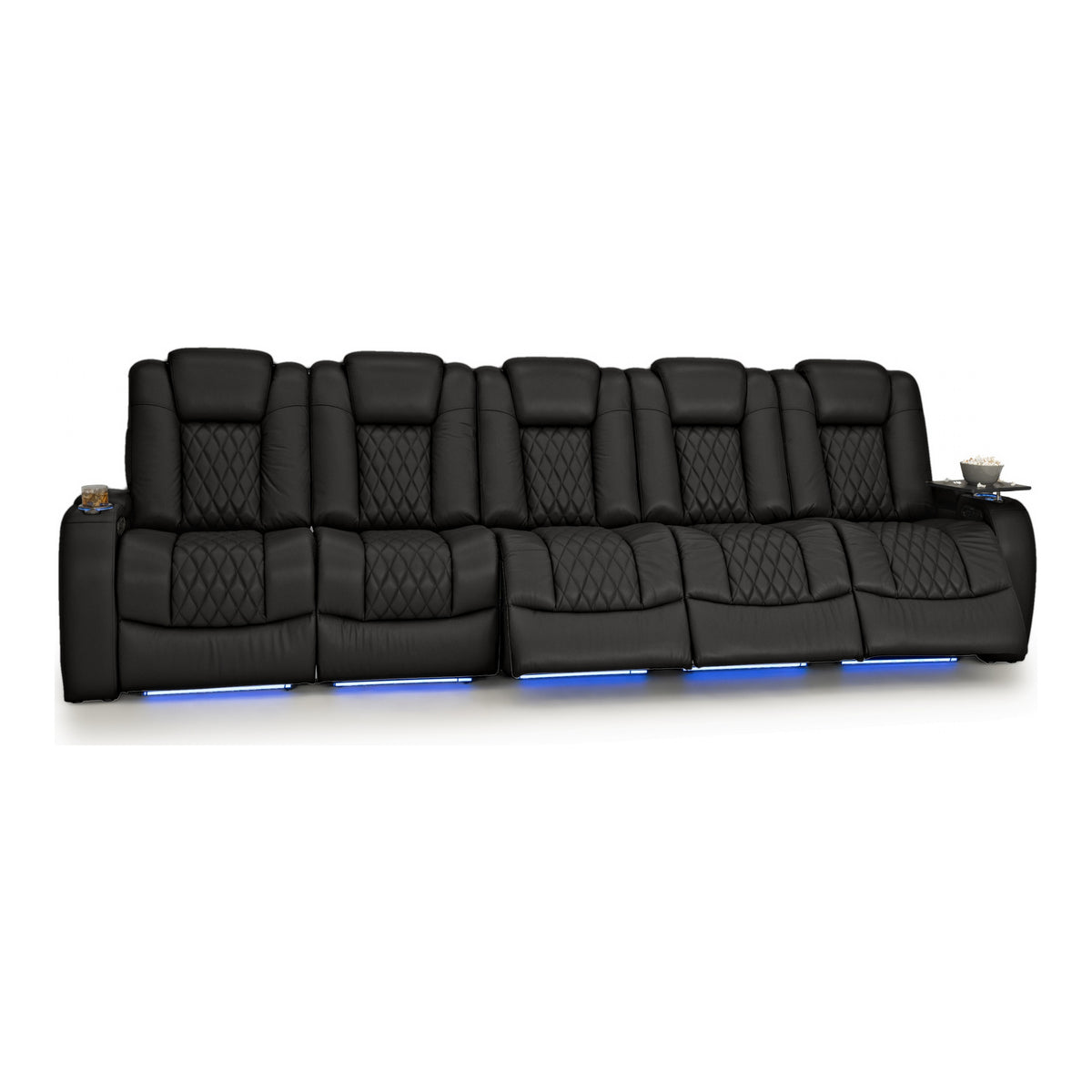 Diamante Italian Leather Zero Gravity Home Theater Seating