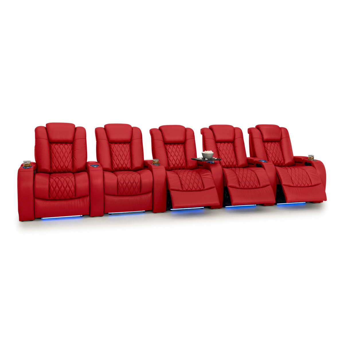 Diamante Italian Leather Zero Gravity Home Theater Seating