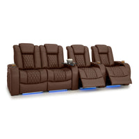 Diamante Italian Leather Zero Gravity Home Theater Seating