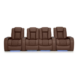 Diamante Italian Leather Zero Gravity Home Theater Seating
