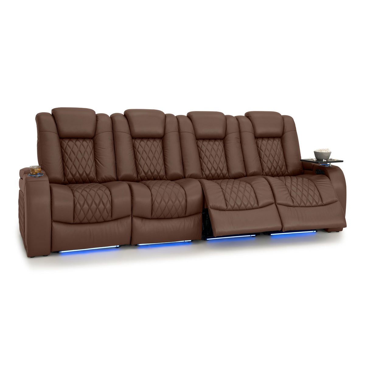 Diamante Italian Leather Zero Gravity Home Theater Seating
