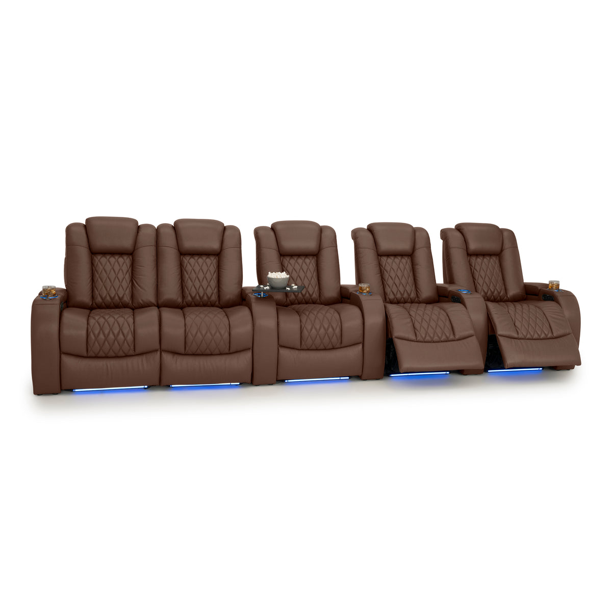 Diamante Italian Leather Zero Gravity Home Theater Seating