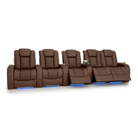 Diamante Italian Leather Zero Gravity Home Theater Seating