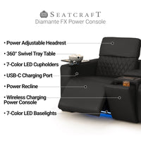 Diamante FX Flip-Up Headrest Home Theater Seating