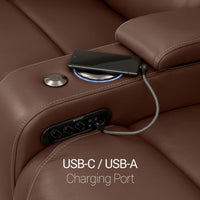 Equinox CoolZeroᵀᴹ Italian Leather Home Theater Seating Single Recliner