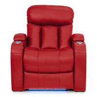 Grenada Italian Leather Home Theater Seating Single Recliner