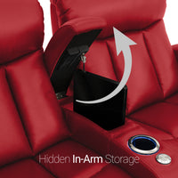 Grenada Italian Leather Home Theater Seating