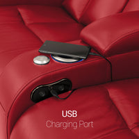Grenada Italian Leather Home Theater Seating