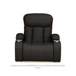Grenada Italian Leather FRONTROW Theater Seating® Home Theater Seat Single Recliner