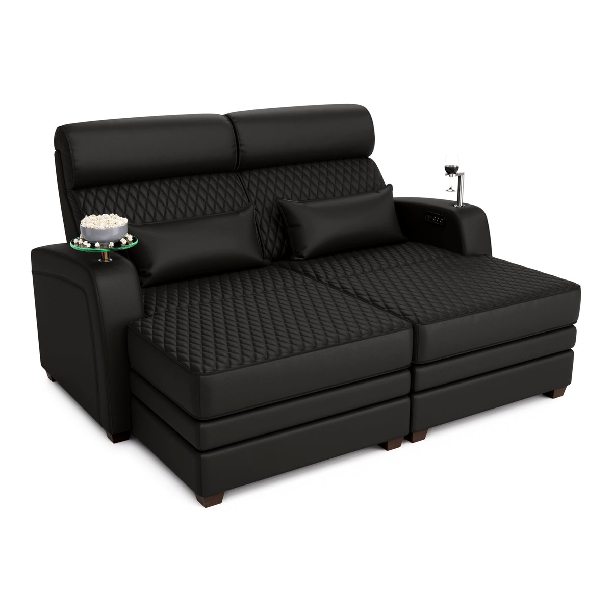 Haven Media Room Sectional Sofa with Chaise