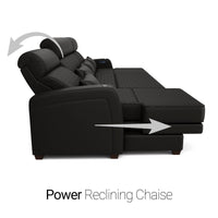 Haven Media Room Sectional Sofa with Chaise