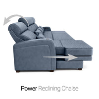 Haven Media Room Sectional Sofa with Chaise