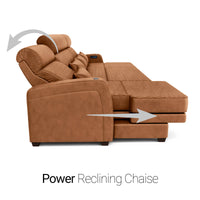 Haven Media Room Sectional Sofa with Chaise