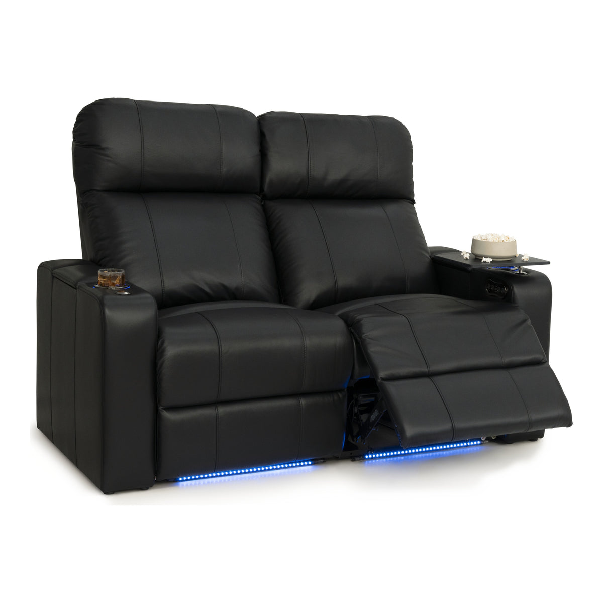 Julius Italian Leather Big & Tall Home Theater Seats