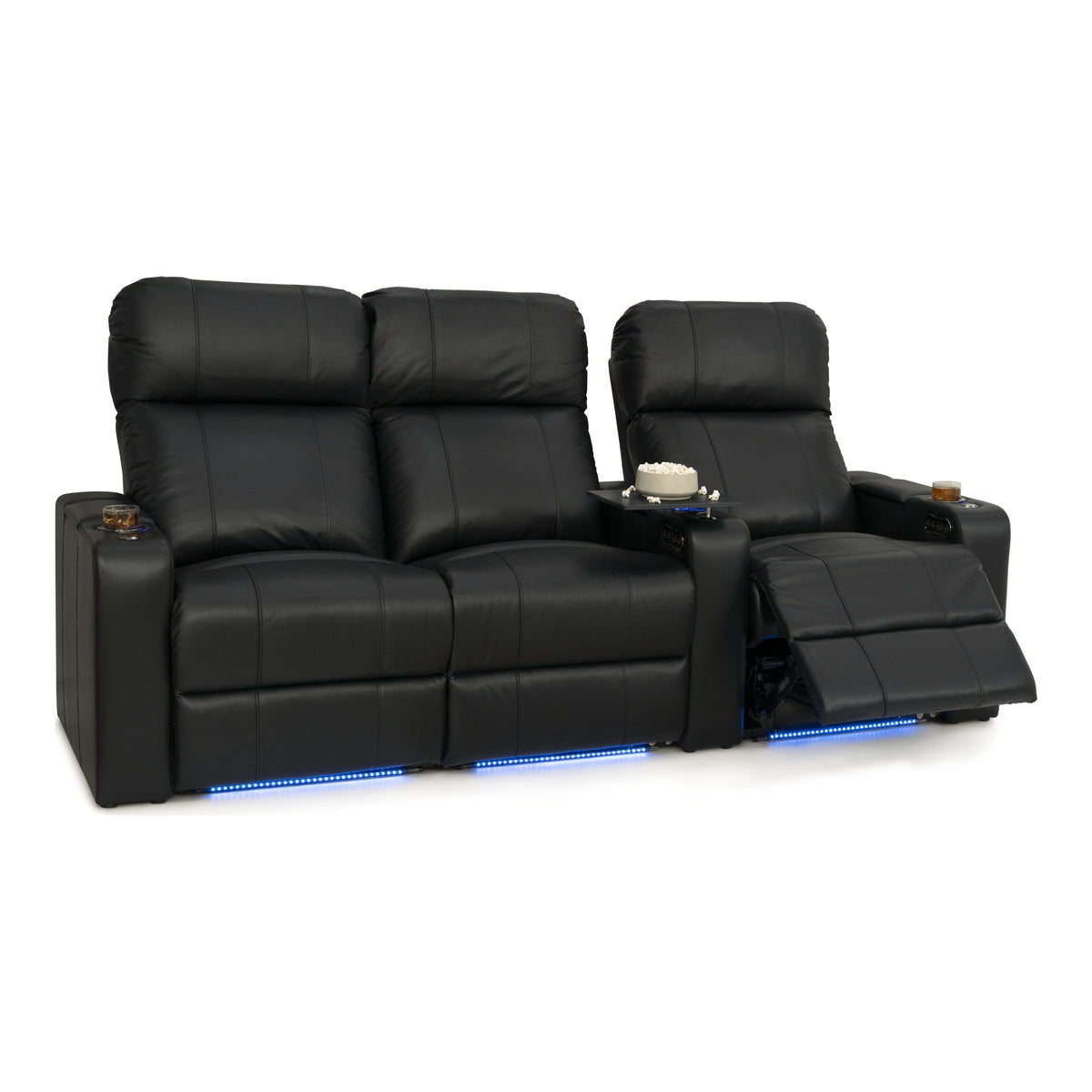 Julius Italian Leather Big & Tall Home Theater Seats