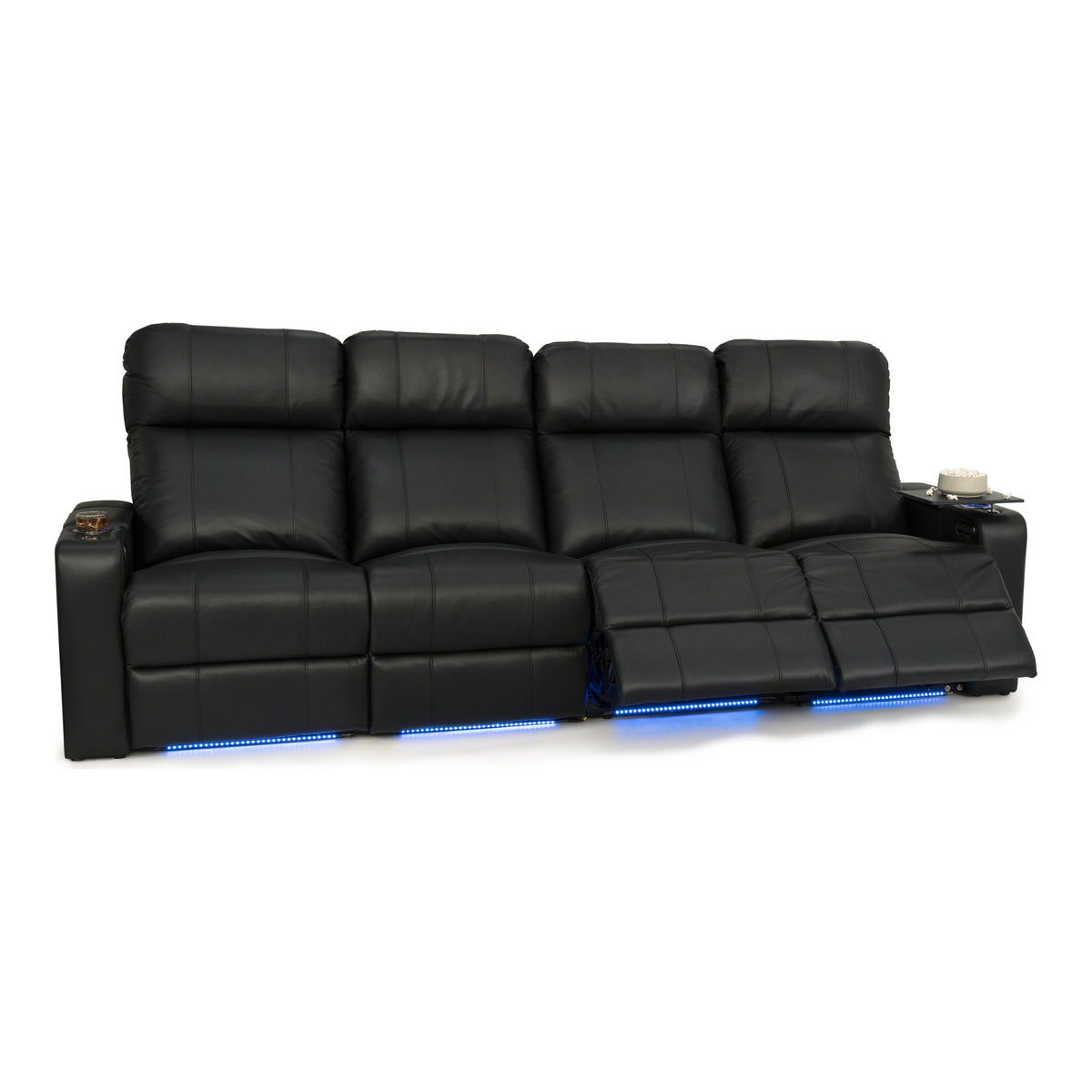 Julius Italian Leather Big & Tall Home Theater Seats