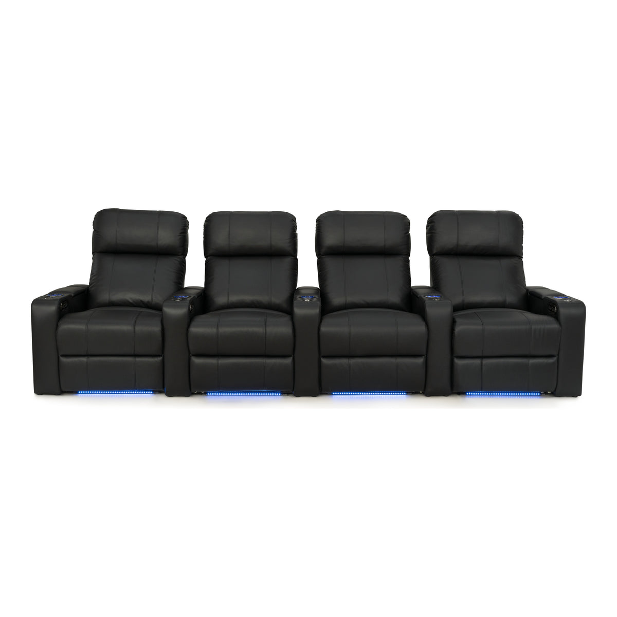 Julius Italian Leather Big & Tall Home Theater Seats