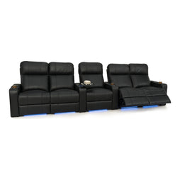 Julius Italian Leather Big & Tall Home Theater Seats