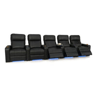 Julius Italian Leather Big & Tall Home Theater Seats