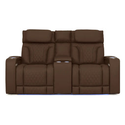 Luminis 365 HeatZeroᵀᴹ Big & Tall Multimedia Loveseat in Chestnut