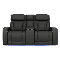 Luminis 365 HeatZeroᵀᴹ Big & Tall Multimedia Loveseat in Ebony