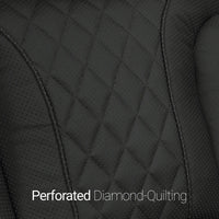 Luminis 365 HeatZeroᵀᴹ Big & Tall Multimedia Sofa & Loveseat in Ebony - Perforated Diamond Quilting