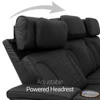 Luminis 365 HeatZeroᵀᴹ Big & Tall Multimedia Sofa & Loveseat in Ebony - Adjustable Power Headrest
