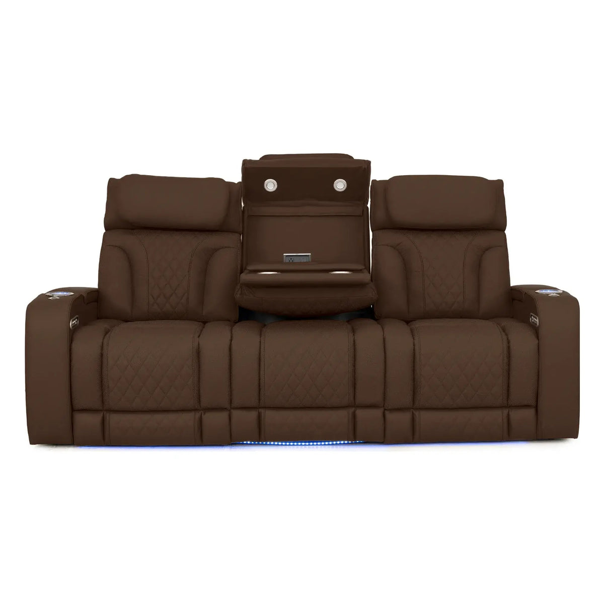 Luminis 365 HeatZeroᵀᴹ Big & Tall Multimedia Sofa in Chestnut