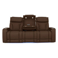 Luminis 365 HeatZeroᵀᴹ Big & Tall Multimedia Sofa in Chestnut