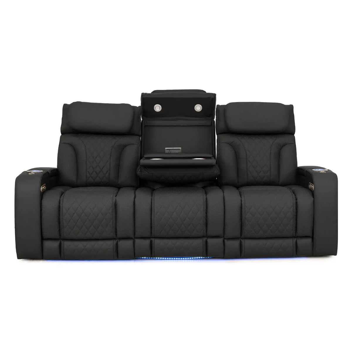 Luminis 365 HeatZeroᵀᴹ Big & Tall Multimedia Sofa in Ebony