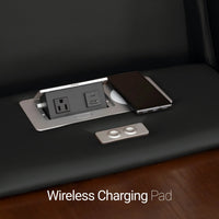 Luminis 365 HeatZeroᵀᴹ Big & Tall Multimedia Sofa in Ebony - Wireless Charging Pad