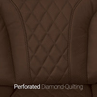 Luminis 365 Leather Home Theater Sofa in Chestnut - Perforated Diamond Quilting
