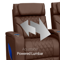 Luminis Zero Gravity Home Theater Seating with Heat & Massage Single Recliner
