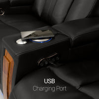 Monaco Italian Leather Home Theater Seating