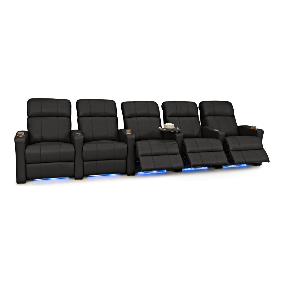 Napa Italian Leather Spacesaver Home Theater Seating