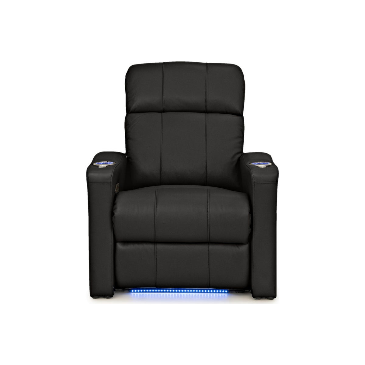 Napa Italian Leather Spacesaver Home Theater Seating Single Recliner