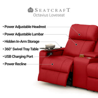 Seatcraft Octavius Big & Tall Home Theater Sofa & Loveseat