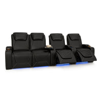Paladin Italian Leather Heat & Massage Home Theater Seating