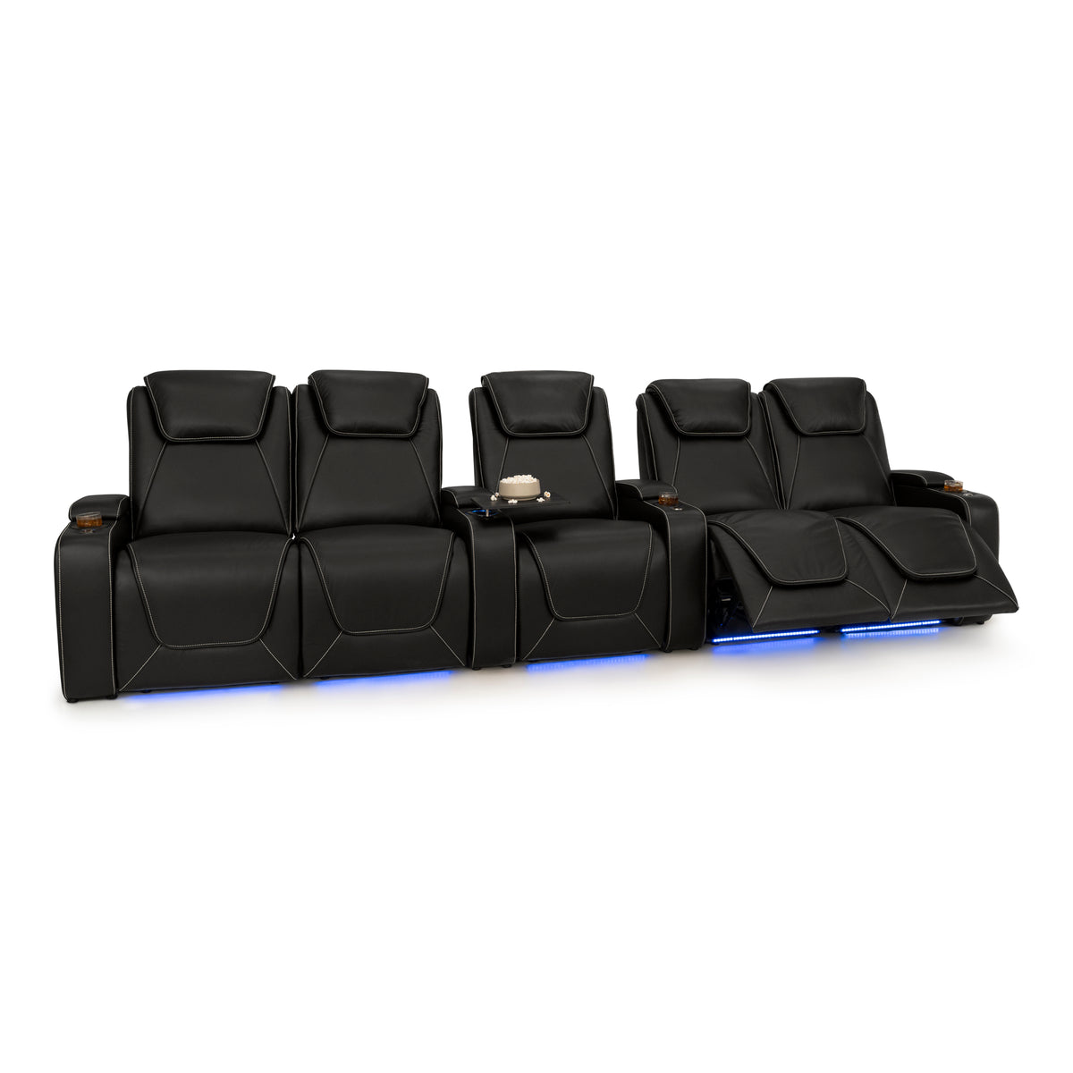 Paladin Italian Leather Heat & Massage Home Theater Seating