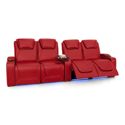 Paladin Italian Leather Heat & Massage Home Theater Seating