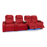 Paladin Italian Leather Heat & Massage Home Theater Seating
