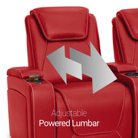 Paladin Italian Leather Heat & Massage Home Theater Seating