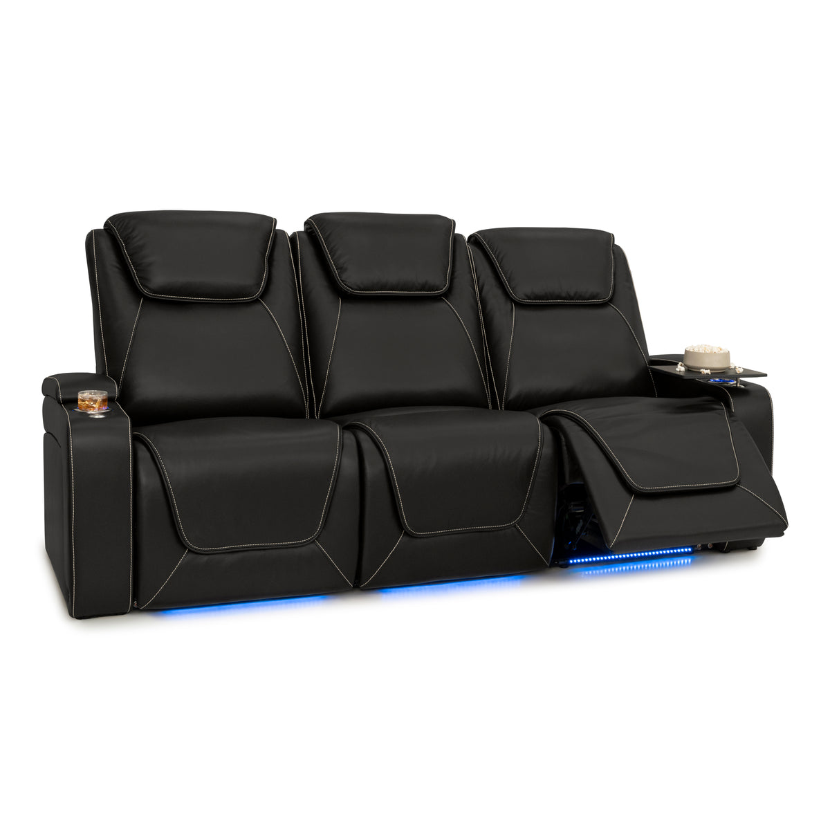 Pantheon Italian Leather Big & Tall Home Theater Seating